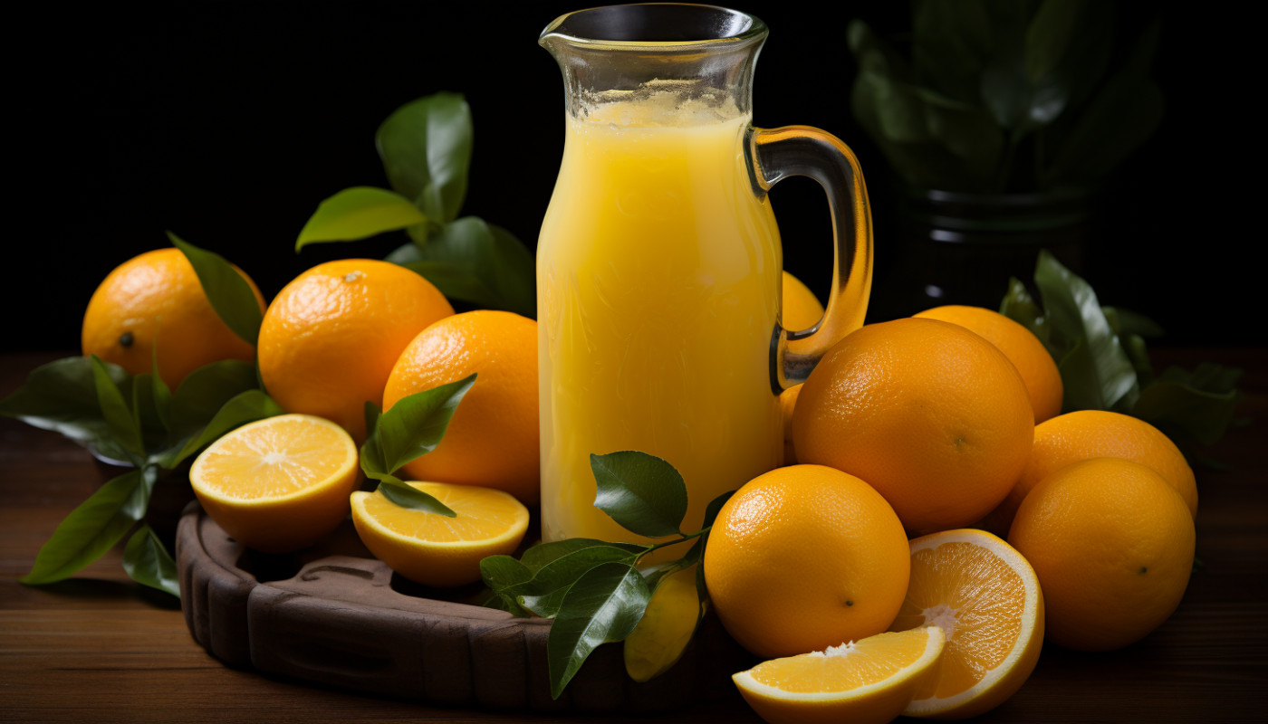Jus d'orange, de carotte et de gingembre